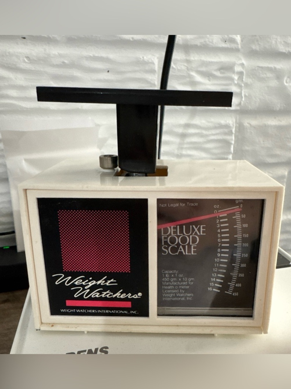 Vintage Weight Watchers Deluxe Food Scale 1lb 1oz Capacity Weight Loss Tool
